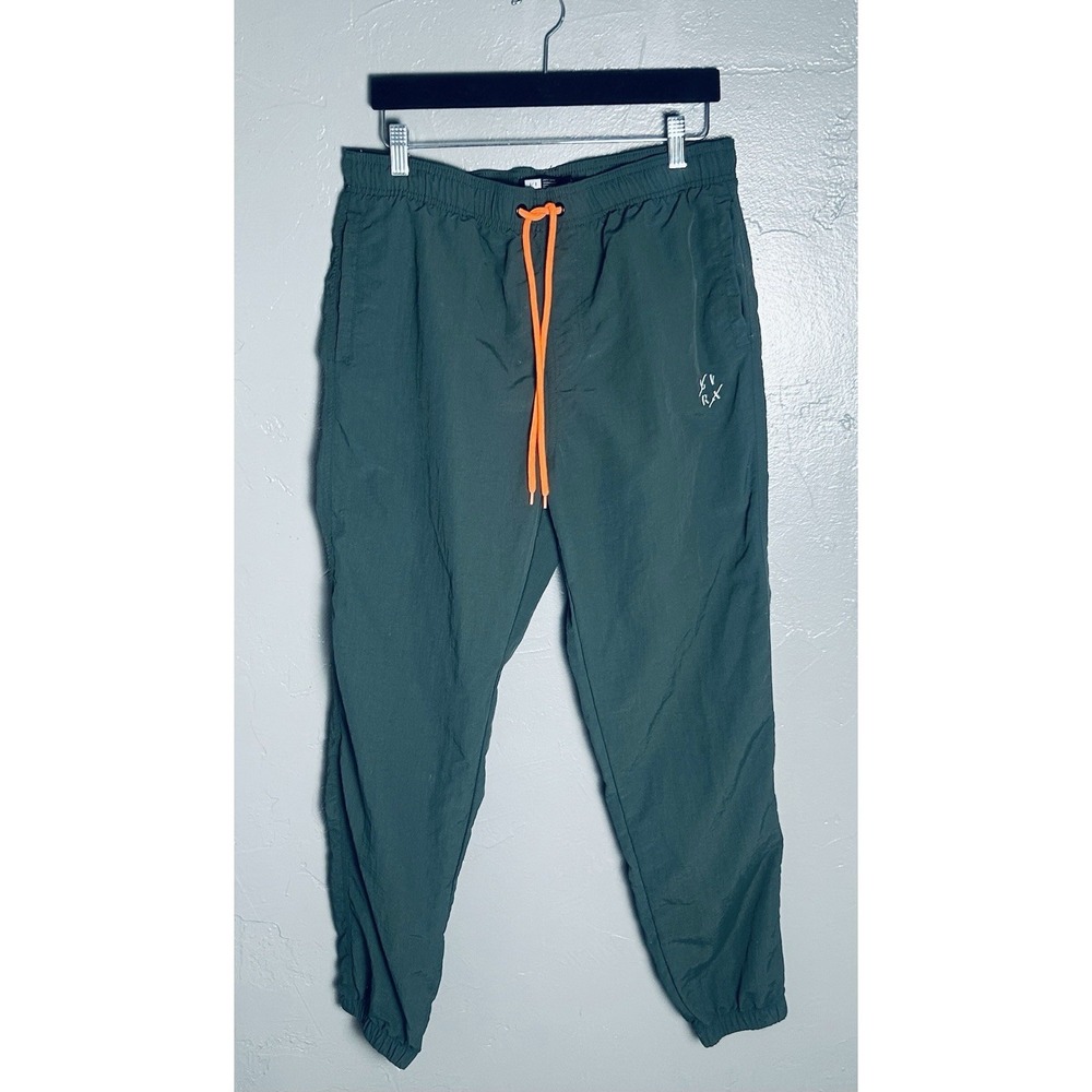 Men's emerald-colored Lira Clothing Full Court nylon jogger pants Size L